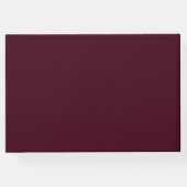 Elegante Bourgondië voor altijd in onze harten beg Gastenboek (Achterkant)