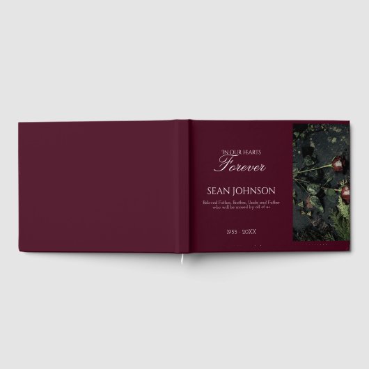 Elegante Bourgondië voor altijd in onze harten beg Gastenboek (Volledig)