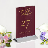 Elegante Bourgondiër met Gouden Persoonlijke Bruil Kaart