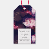 Elegante Bourgondische artistieke penseelstreek da Cadeaulabel (Voorkant)