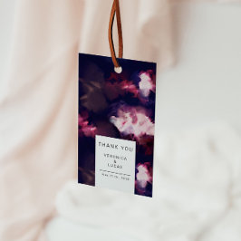 Elegante Bourgondische artistieke penseelstreek da Cadeaulabel