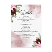 Elegante Bourgondische bloem bruiloft