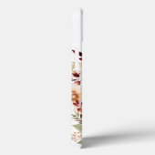 Elegante Bourgondische bloemen Case-Mate iPhone Case (Achterkant / Rechts)