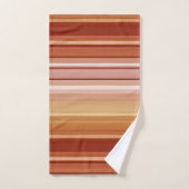 Elegante Bourgondische Blush Gestreepte Handdoeken (Handdoek)