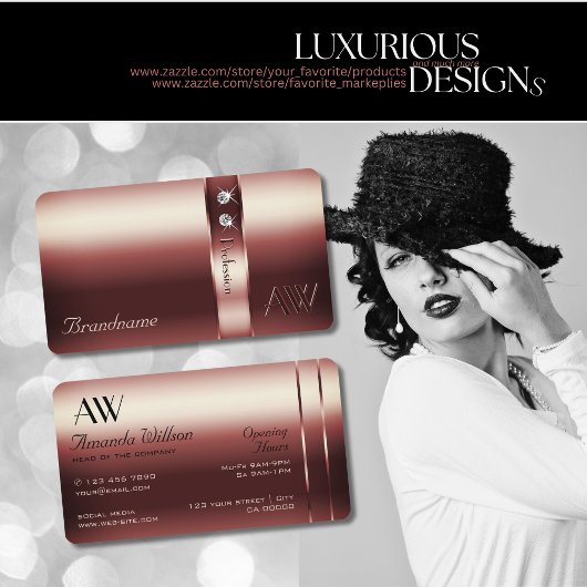 Elegante Bourgondische Decor Shimmery Diamonds Mon Visitekaartje