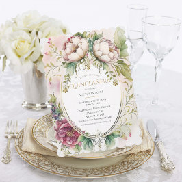 Elegante Bourgondische geschulpte Quinceañera uitn Kaart