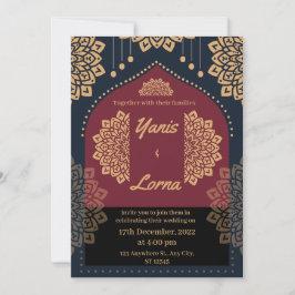 ELEGANTE Bourgondische GOLD CLASSIC MANDALA BRUILO Kaart