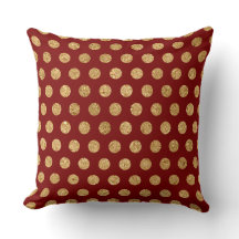 Elegante Bourgondische & Gouden Kerstkussen – Luxe