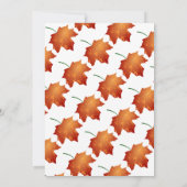 Elegante Bourgondische herfst bladeren herfst bloe Kaart (Achterkant)