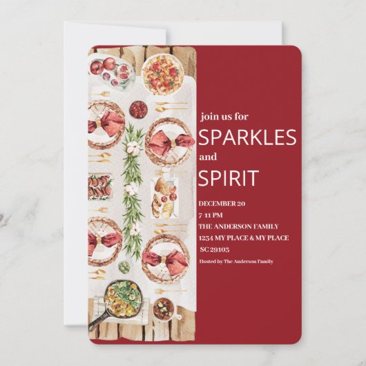 Elegante Bourgondische rode kerst Kaart (Voorkant)