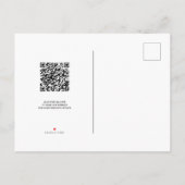 Elegante Bourgondische Roos bruiloft save the date Aankondigingskaart (Achterkant)