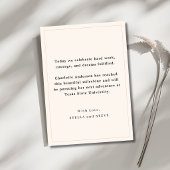Elegante Bourgondische Script Afkondigingskaart vo Aankondiging