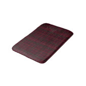 Elegante Bourgondische Tartan Badmat (Gekanteld)