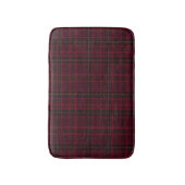 Elegante Bourgondische Tartan Badmat (Voorkant Verticaal)