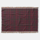 Elegante Bourgondische Tartan Deken (Voorkant)