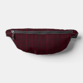 Elegante Bourgondische Tartan Heuptasje (Liggend)