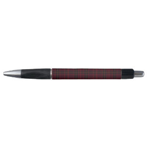 Elegante Bourgondische Tartan Pen