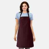 Elegante Bourgondische Tartan Schort (Gedragen)