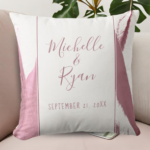 Elegante Bourgondische Tulp Bloemen Bruiloft Keeps Kussen