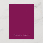 Elegante Bourgondische Waterverf Bloemen QR Code H Informatiekaartje (Achterkant)