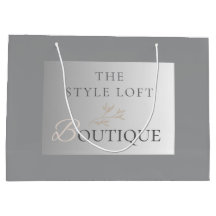 Elegante Boutique Blad Logo voor Moderne Branding