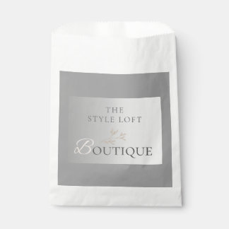 Elegante Boutique Blad Logo voor Moderne Merkident Bedankzakje