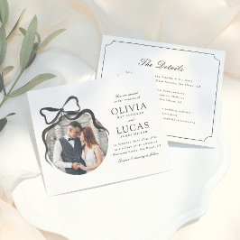 Elegante Bow All-in-One formele budgetfoto bruilof