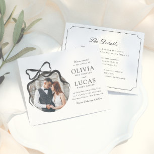 Elegante Bow All-in-One formele budgetfoto bruilof