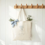 Elegante Bow Bouquet Gepersonaliseerde Bruids Part Tote Bag<br><div class="desc">Maak uw huwelijksfeest onvergetelijk met onze boeg lint foral bruids partij cadeau canvas tas! Deze gepersonaliseerde tassen voegen elegantie en charme toe aan uw feest door onze handgetekende boog en een prachtig bloemboeket te tonen. Chique, praktisch, en ontworpen met een persoonlijke flair, ze zijn perfect voor bruidsmeisjes, partij gunsten, bruiloft...</div>