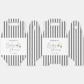 Elegante Bow Champagne Sip & See Baby shower Bedankdoosjes (Ongevouwen)