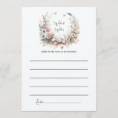 Elegante Bow Floral Baby shower Mom-to-Be Advieskaart (Voorkant)