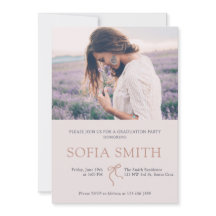 Elegante Bow Graduation Party uitnodiging