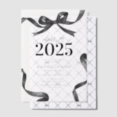 Elegante Bow Graduation Party Vellum Uitnodigingen (Offset (Uitnodiging))