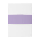 Elegante Bow Lavender bruiloft Uitnodigingen Wikkel (Achterkant Voorbeeld)