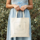 Elegante Bow Ribbon Bloemen Bachelorette Party Gif Tote Bag