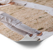 Elegante Bow & Ribbon Cadeau Familie Fotocollage Poster (Hoek)