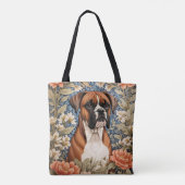 Elegante Boxer William Morris Geïnspireerd Tote Bag (Achterkant)