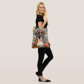 Elegante Boxer William Morris Geïnspireerd Tote Bag (Op model)
