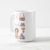 Elegante Brei Koffiemok (Voorkant links)