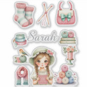 Elegante Brei Sticker (Voorkant)