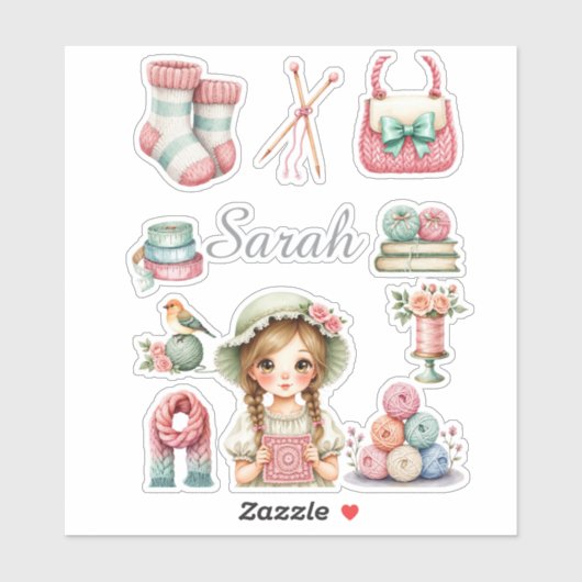 Elegante Brei Sticker (Vel)