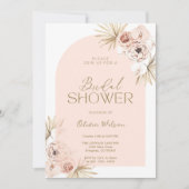Elegante bridal shower con flores de Boho Kaart (Voorkant)
