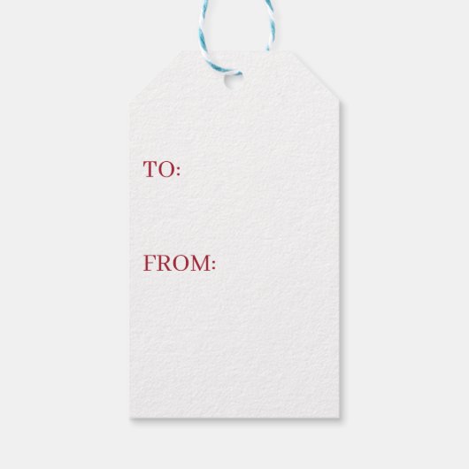 Elegante brief van het kerstmonogram cadeaulabel (Achterkant)