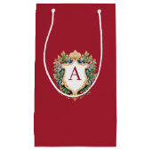 Elegante brief van het kerstmonogram klein cadeauzakje (Voorkant)