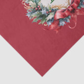 Elegante brief van het kerstmonogram tissuepapier (Detail)