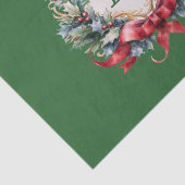 Elegante brief van het kerstmonogram tissuepapier (Detail)