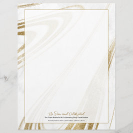 Elegante briefhoofd voor erkenning van medewerkers