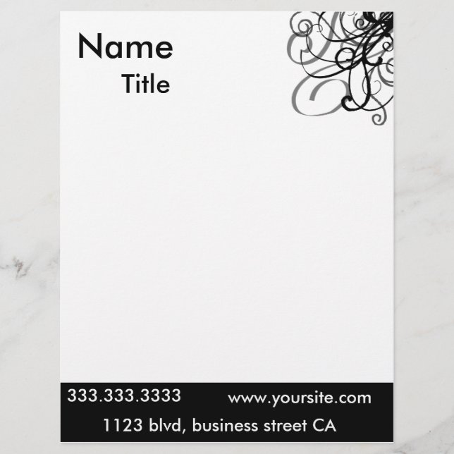 elegante briefhoofden briefhoofd sjabloon (Voorkant)