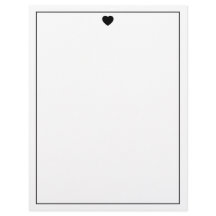 Elegante briefpapier met hart markering Stijlvol k