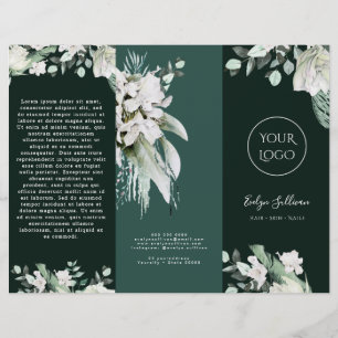 Elegante brochure Smaragdgroen